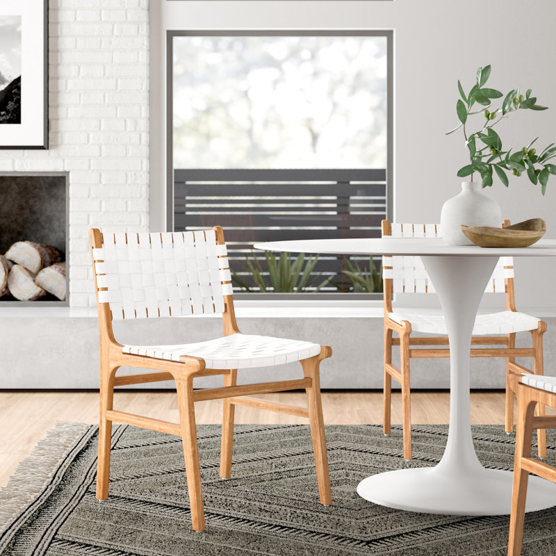 Bridget Solid Wood Upholstered Dining Chair & Reviews AllModern